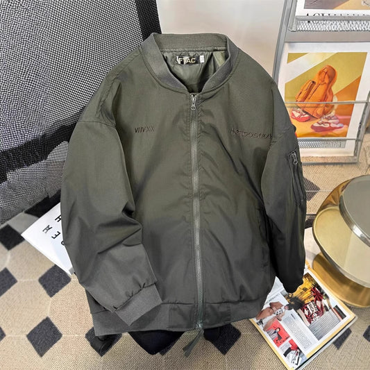Loose-fit Couples Bomber Jacket, Mens